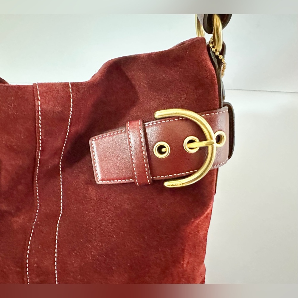 Coach - VINTAGE Suede Soft Duffle Bag - Picture 9 of 15